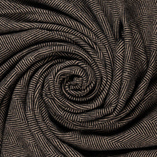 Load image into Gallery viewer, Highland Tweeds BIG Throw ~ Black Herringbone ~