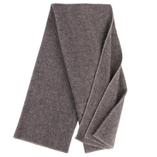 Load image into Gallery viewer, Highland Tweeds BIG Throw ~ Charcoal Herringbone ~