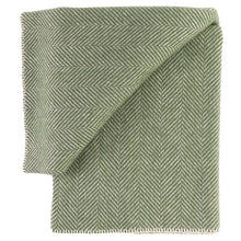 Load image into Gallery viewer, Highland Tweeds BIG Throw ~ Evergreen Herringbone ~