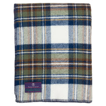 Load image into Gallery viewer, Highland Tweeds BIG Throw ~ Muted Blue Stewart ~