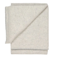 Load image into Gallery viewer, Highland Tweeds BIG Throw ~ Silver Herringbone ~