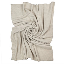 Load image into Gallery viewer, Highland Tweeds BIG Throw ~ Silver Herringbone ~