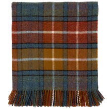 Load image into Gallery viewer, Highland Tweeds Shetland Lambswool Throw (Antique Buchanan)