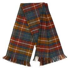 Load image into Gallery viewer, Highland Tweeds Shetland Lambswool Throw (Antique Buchanan)