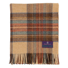 Load image into Gallery viewer, Highland Tweeds Shetland Lambswool Throw (Antique Dress Stewart)