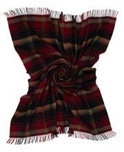 Load image into Gallery viewer, Highland Tweeds Shetland Lambswool Throw (Dark Maple)