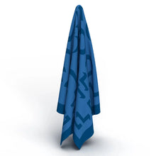 Load image into Gallery viewer, Prince of Scots Merino Wool Fleece Throw ~ Blue Expletive ~