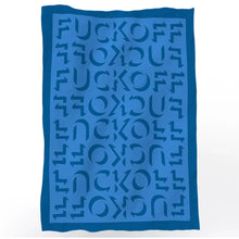 Load image into Gallery viewer, Prince of Scots Merino Wool Fleece Throw ~ Blue Expletive ~