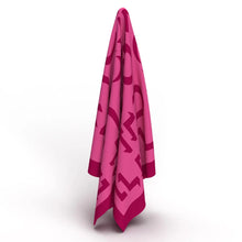 Load image into Gallery viewer, Prince of Scots Merino Wool Fleece Throw ~ Pink Expletive ~