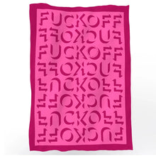 Load image into Gallery viewer, Prince of Scots Merino Wool Fleece Throw ~ Pink Expletive ~