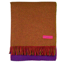 Load image into Gallery viewer, Southampton Home Merino Wool Geometric Block Throw (Brilliant)