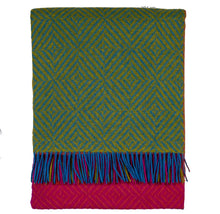 Load image into Gallery viewer, Southampton Home Merino Wool Geometric Block Throw (Brilliant)