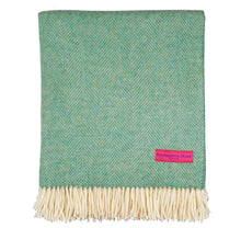 Load image into Gallery viewer, Southampton Home Merino Wool Herringbone Throw (Hedgerow)