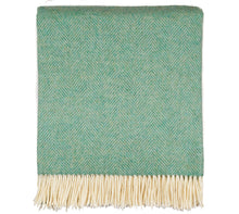 Load image into Gallery viewer, Southampton Home Merino Wool Herringbone Throw (Hedgerow)