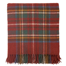 Load image into Gallery viewer, Prince of Scots Highland Tweed Pure New Wool Fluffy Throw ~ Antique Royal Stewart ~