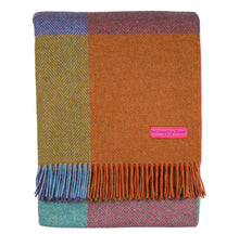 Load image into Gallery viewer, Southampton Home Merino Wool Geometric Block Throw (Kaleidoscope)
