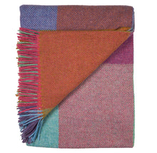Load image into Gallery viewer, Southampton Home Merino Wool Geometric Block Throw (Kaleidoscope)