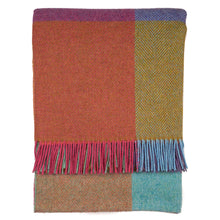 Load image into Gallery viewer, Southampton Home Merino Wool Geometric Block Throw (Kaleidoscope)