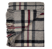 Load image into Gallery viewer, Prince of Scots Highland Tweed Pure New Wool Throw (Grey Thompson)