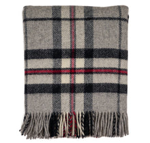 Load image into Gallery viewer, Prince of Scots Highland Tweed Pure New Wool Throw (Grey Thompson)