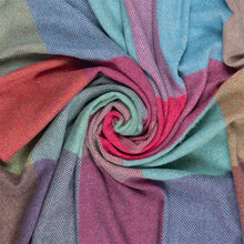 Load image into Gallery viewer, Southampton Home Merino Wool Geometric Block Throw (Kaleidoscope)