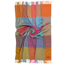 Load image into Gallery viewer, Southampton Home Merino Wool Geometric Block Throw (Kaleidoscope)