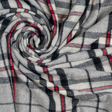 Load image into Gallery viewer, Prince of Scots Highland Tweed Pure New Wool Throw (Grey Thompson)