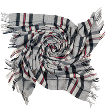 Load image into Gallery viewer, Prince of Scots Highland Tweed Pure New Wool Throw (Grey Thompson)