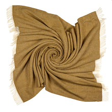 Load image into Gallery viewer, Southampton Home Merino Wool Herringbone Throw (Gold)
