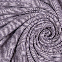 Load image into Gallery viewer, Southampton Home Merino Wool Herringbone Throw (Lavender)