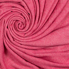 Load image into Gallery viewer, Southampton Home Merino Wool Herringbone Throw (Pink )