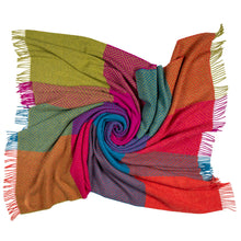 Load image into Gallery viewer, Southampton Home Merino Wool Geometric Block Throw (Brilliant)