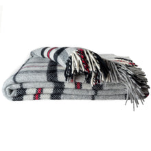 Load image into Gallery viewer, Prince of Scots Highland Tweed Pure New Wool Throw (Grey Thompson)