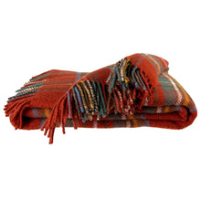 Load image into Gallery viewer, Prince of Scots Highland Tweed Pure New Wool Fluffy Throw ~ Antique Royal Stewart ~