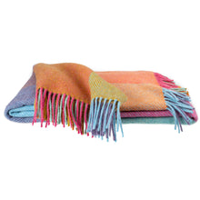 Load image into Gallery viewer, Southampton Home Merino Wool Geometric Block Throw (Kaleidoscope)