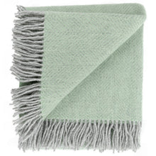 Load image into Gallery viewer, Highland Tweed Herringbone Pure New Wool Throw ~ Basil ~-Throws and Blankets-Prince of Scots-00810032750015-K4050030-028-Prince of Scots