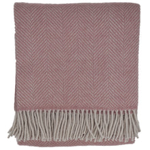 Load image into Gallery viewer, Highland Tweed Herringbone Pure New Wool Throw ~ Beach Coral ~-Throws and Blankets-Prince of Scots-00810032750060-K4050030-27-Prince of Scots
