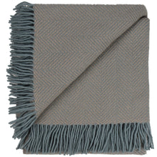 Load image into Gallery viewer, Highland Tweed Herringbone Pure New Wool Throw ~ Oyster ~-Throws and Blankets-Prince of Scots-00810032750145-K4050030-22-Prince of Scots