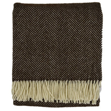 Load image into Gallery viewer, Highland Tweed Herringbone Pure New Wool Throw ~ Vanilla Bean ~-Throws and Blankets-Prince of Scots-00810032750176-K4050030-22-Prince of Scots