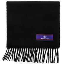 Load image into Gallery viewer, Prince of Scots Fringed Merino Wool Scarf (Black)-scarf-Prince of Scots-PrinceBlack-810032759759-Prince of Scots