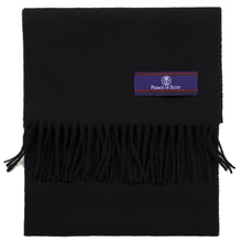 Load image into Gallery viewer, Prince of Scots Fringed Merino Wool Scarf (Black)-scarf-Prince of Scots-PrinceBlack-810032759759-Prince of Scots