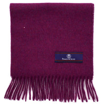Load image into Gallery viewer, Prince of Scots Fringed Merino Wool Scarf (Crimson)-scarf-Prince of Scots-PrinceCrimson-810032759766-Prince of Scots