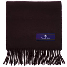 Load image into Gallery viewer, Prince of Scots Fringed Merino Wool Scarf (Merlot)-scarf-Prince of Scots-PrinceMerlot-810032759780-Prince of Scots