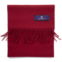 Load image into Gallery viewer, Prince of Scots Fringed Merino Wool Scarf (Red)-scarf-Prince of Scots-PrinceRed-810032759834-Prince of Scots