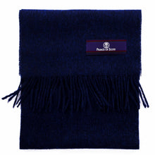 Load image into Gallery viewer, Prince of Scots Fringed Merino Wool Scarf (Royal)-scarf-Prince of Scots-PrinceRoyal-810032759803-Prince of Scots