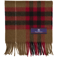 Load image into Gallery viewer, Prince of Scots Heritage Plaid Fringed Merino Wool Scarf (Cambridge Camel)-scarf-HScarf472M7-810032759995-Prince of Scots-Prince of Scots