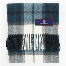 Load image into Gallery viewer, Prince of Scots Heritage Plaid Fringed Merino Wool Scarf (Dumfries Blue)-scarf-Prince of Scots-HScarfD02-810032759889-Prince of Scots
