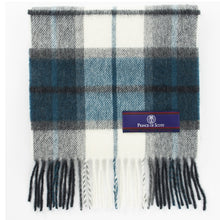 Load image into Gallery viewer, Prince of Scots Heritage Plaid Fringed Merino Wool Scarf (Dumfries Blue)-scarf-Prince of Scots-HScarfD02-810032759889-Prince of Scots
