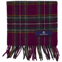 Load image into Gallery viewer, Prince of Scots Heritage Plaid Fringed Merino Wool Scarf (Stewart Vintage)-scarf-HScarfD03-810032759865-Prince of Scots-Prince of Scots