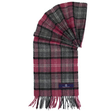 Load image into Gallery viewer, Prince of Scots Heritage Plaid Fringed Merino Wool Scarf (Windermere Red)-scarf-HScarfU11-810032759896-Prince of Scots-Prince of Scots